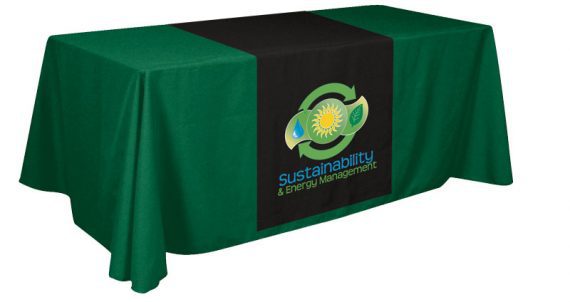 Small Table Runner 28"W Full Color Imprint