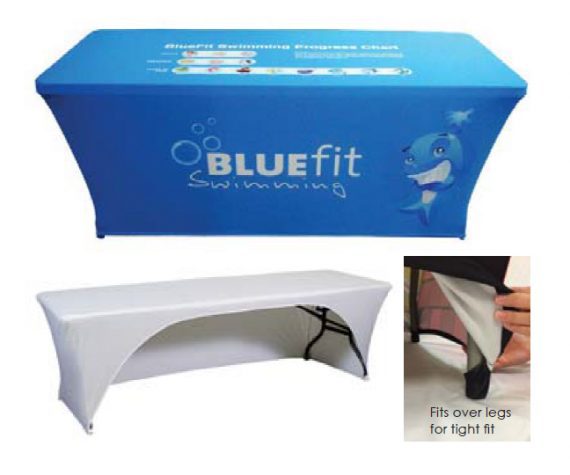 Stretch Table Cover Full Color Dye Sublimation